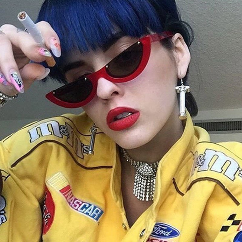 buy Half Moon Frame Half Round Sunglasses Vintage Retro Clout Goggles online manufacturer
