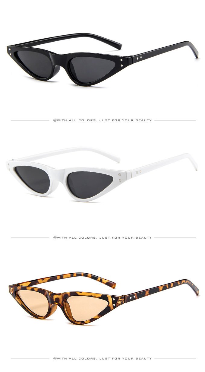 Retro Small Petals Drips Design Small Cat Eye Sunglasses Designer Sunnies Fun Glasses 2