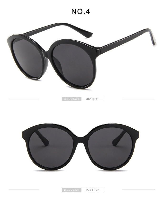 Big Frame Retro Jelly Color Round Frame Sunglasses Fashion Trend Glasses 7