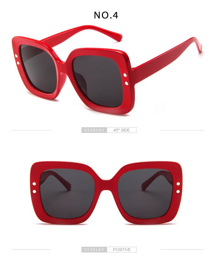 BSCI Oversized Cat Eye Plastic 145MM Gradient Lens Sunglasses 4