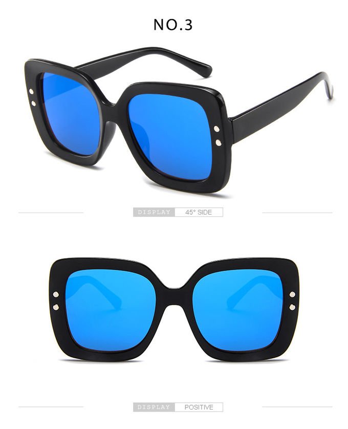 BSCI Oversized Cat Eye Plastic 145MM Gradient Lens Sunglasses 3