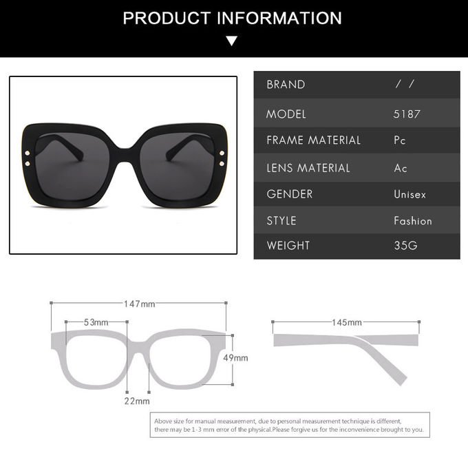 BSCI Oversized Cat Eye Plastic 145MM Gradient Lens Sunglasses 1