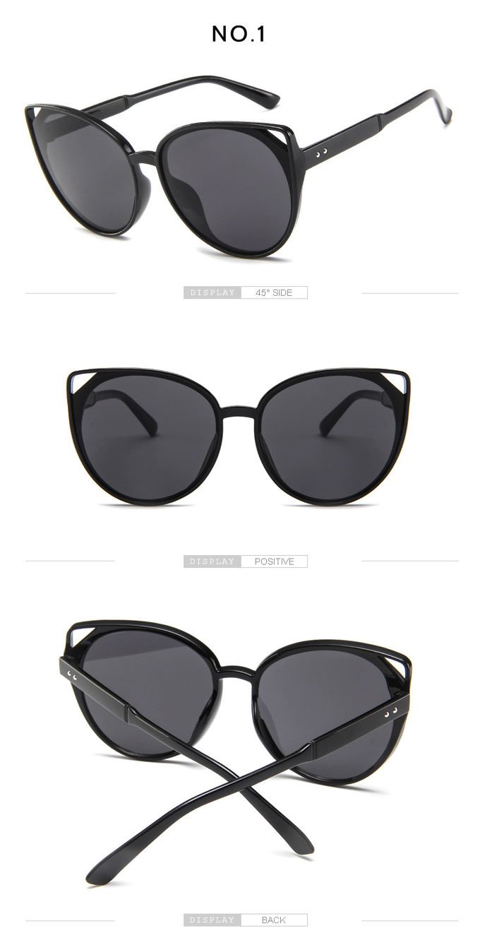 Female Silver Pink Lens Sunglasses Round Rose Gold Frame Retro Color Mirror Lens Glasses 7