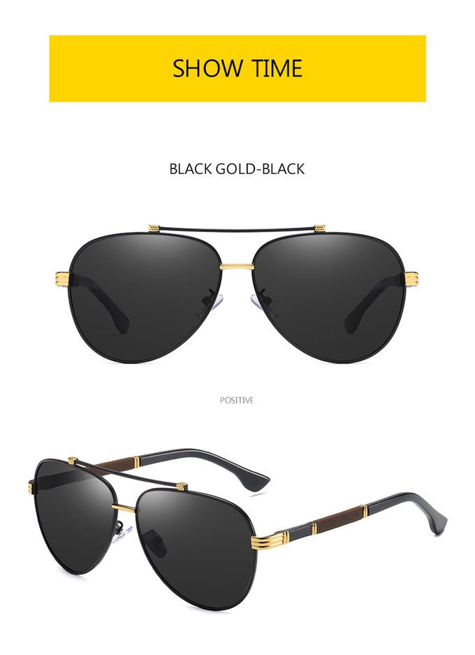 Shades Trendy UV400 Polarized Stylish Sunglasses TAC Luxury Men BSCI 6