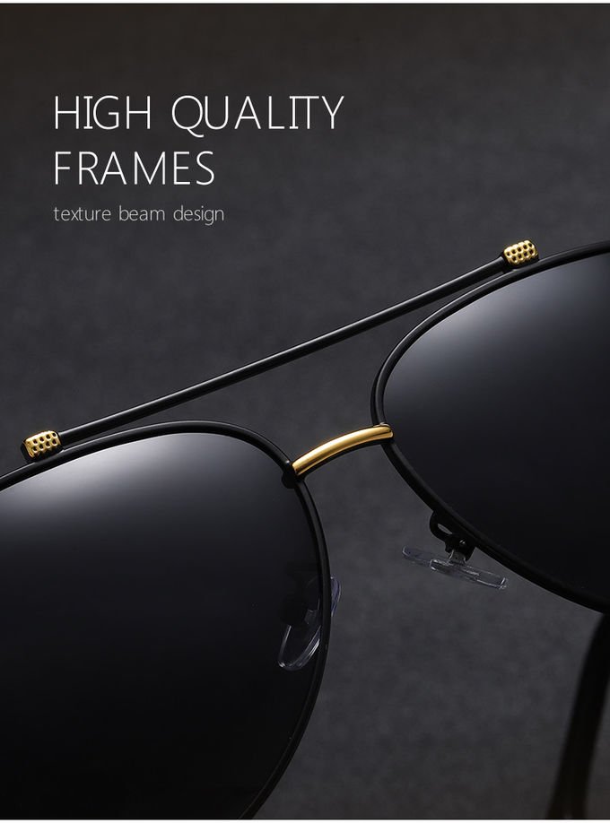 Shades Trendy UV400 Polarized Stylish Sunglasses TAC Luxury Men BSCI 1