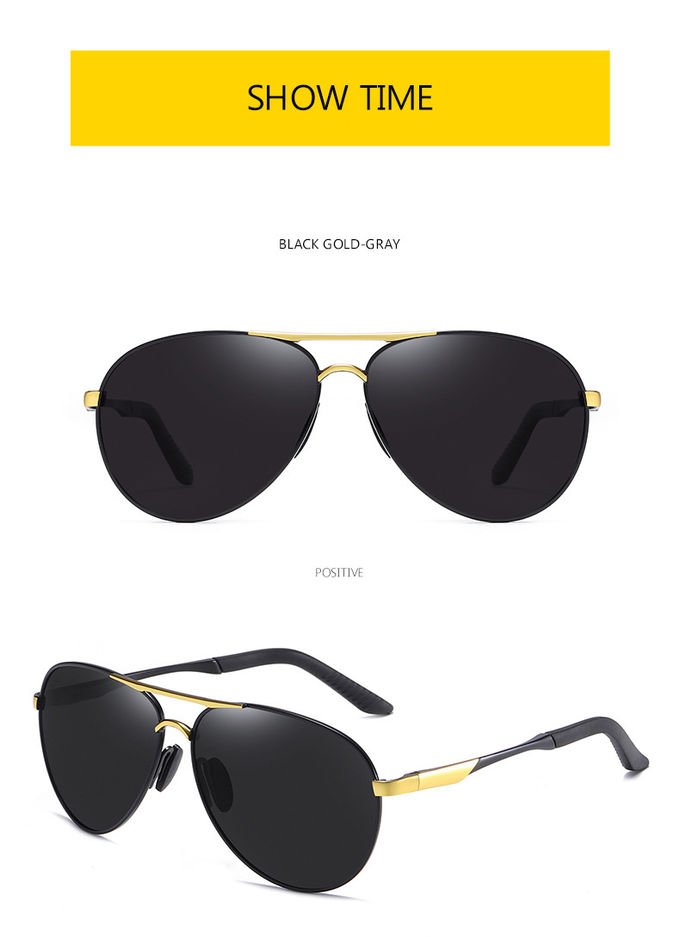 Ultra Lightweight Rectangular Polarized Stylish Sunglasses UV400 Protection 5