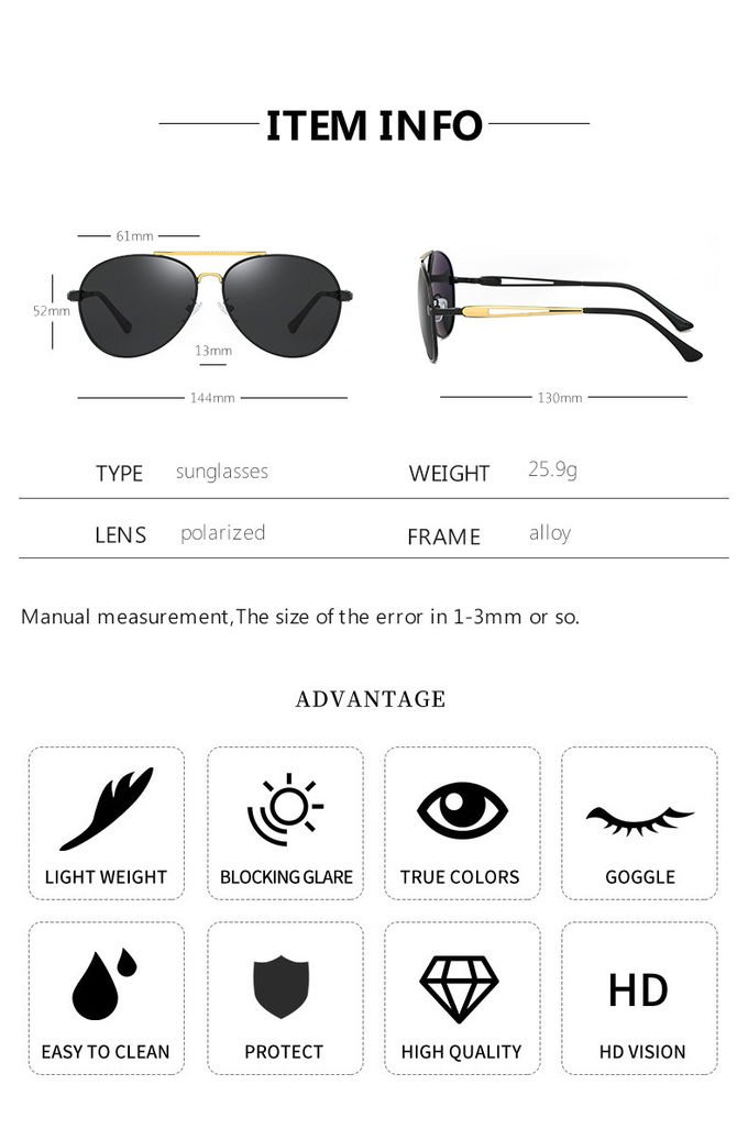 Polarized Retro Shades Sunglasses BSCI Men Unbreakable Frame Glasses 10