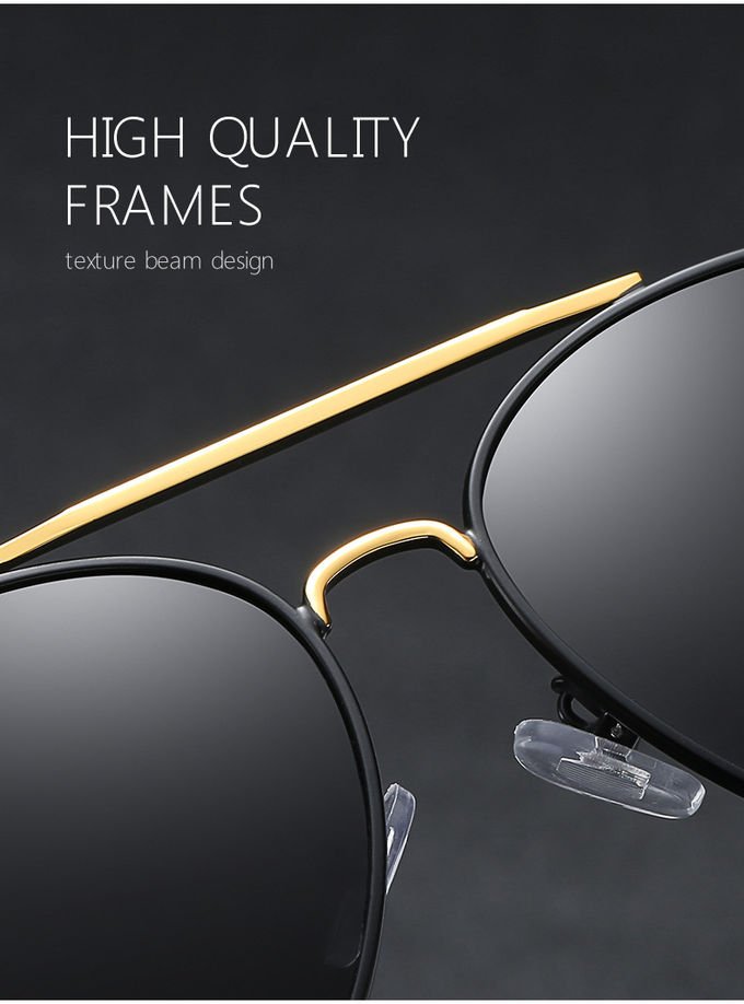 Polarized Retro Shades Sunglasses BSCI Men Unbreakable Frame Glasses 4