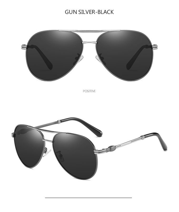 Memory Mens Metal Frame Sunglasses Spring Leg Fashion Polarized 6