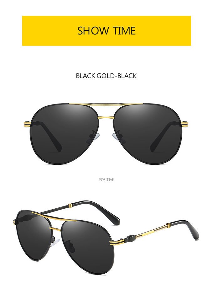 Memory Mens Metal Frame Sunglasses Spring Leg Fashion Polarized 5