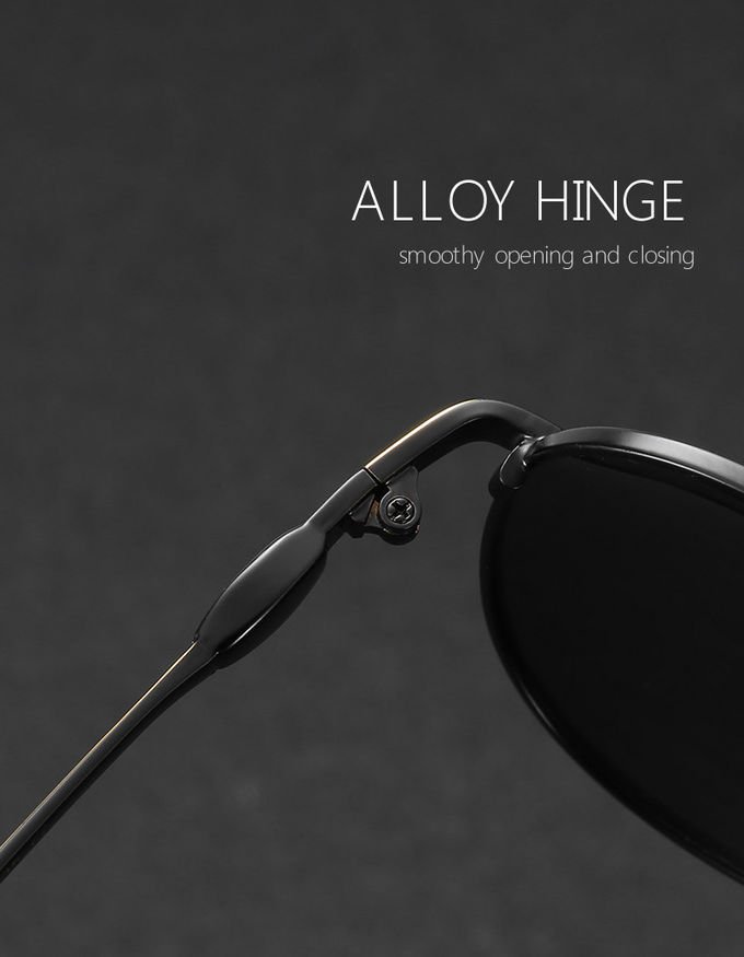 Memory Mens Metal Frame Sunglasses Spring Leg Fashion Polarized 2