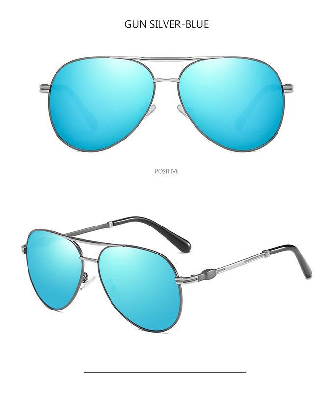 Memory Mens Metal Frame Sunglasses Spring Leg Fashion Polarized 7