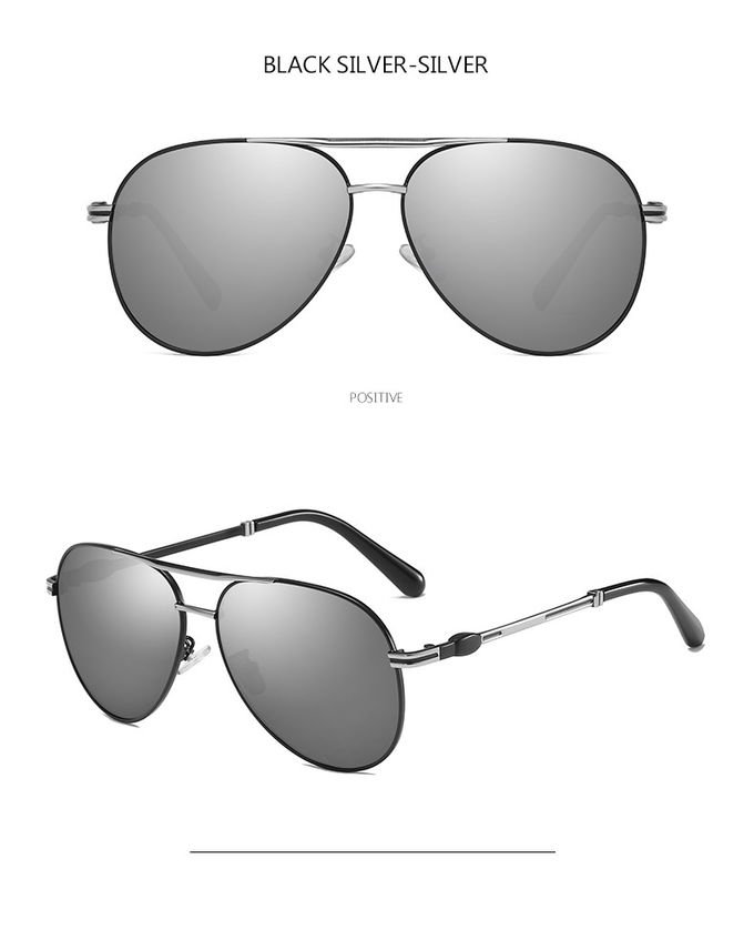 Memory Mens Metal Frame Sunglasses Spring Leg Fashion Polarized 10