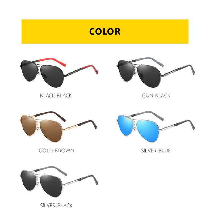 Memory Metal Frame Polarized Sunglasses Fashion Spring Leg Stylish 13