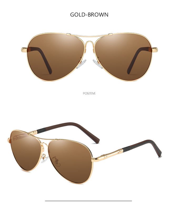 Memory Metal Frame Polarized Sunglasses Fashion Spring Leg Stylish 8