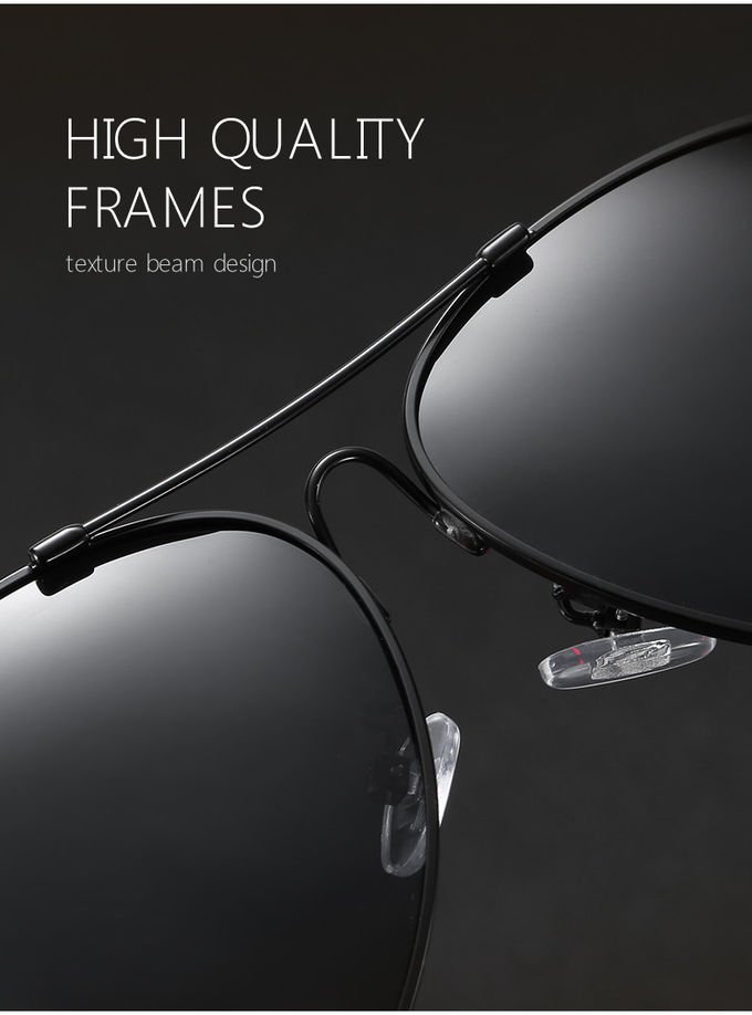 Memory Metal Frame Polarized Sunglasses Fashion Spring Leg Stylish 3