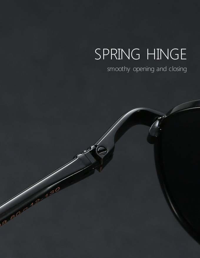 Memory Metal Frame Polarized Sunglasses Fashion Spring Leg Stylish 5