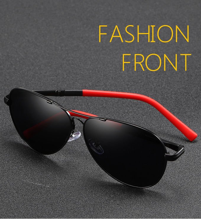 Memory Metal Frame Polarized Sunglasses Fashion Spring Leg Stylish 1