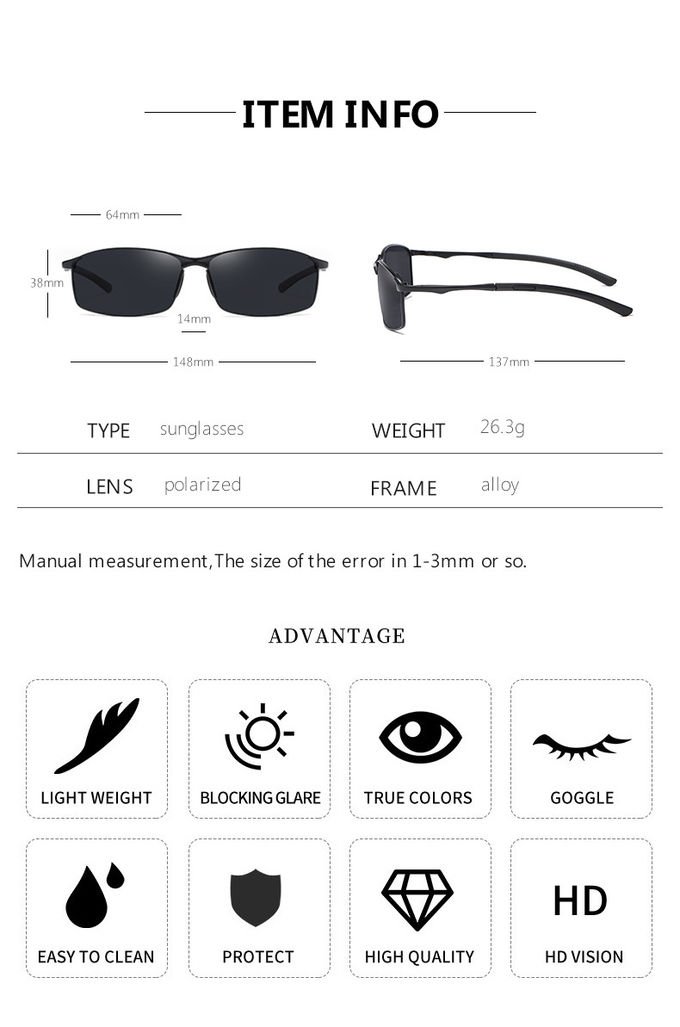 Bike Motorcycle Mens Luxury Polarized Stylish Sunglasses Photochromic Sunglasses With Polarized Lens 11