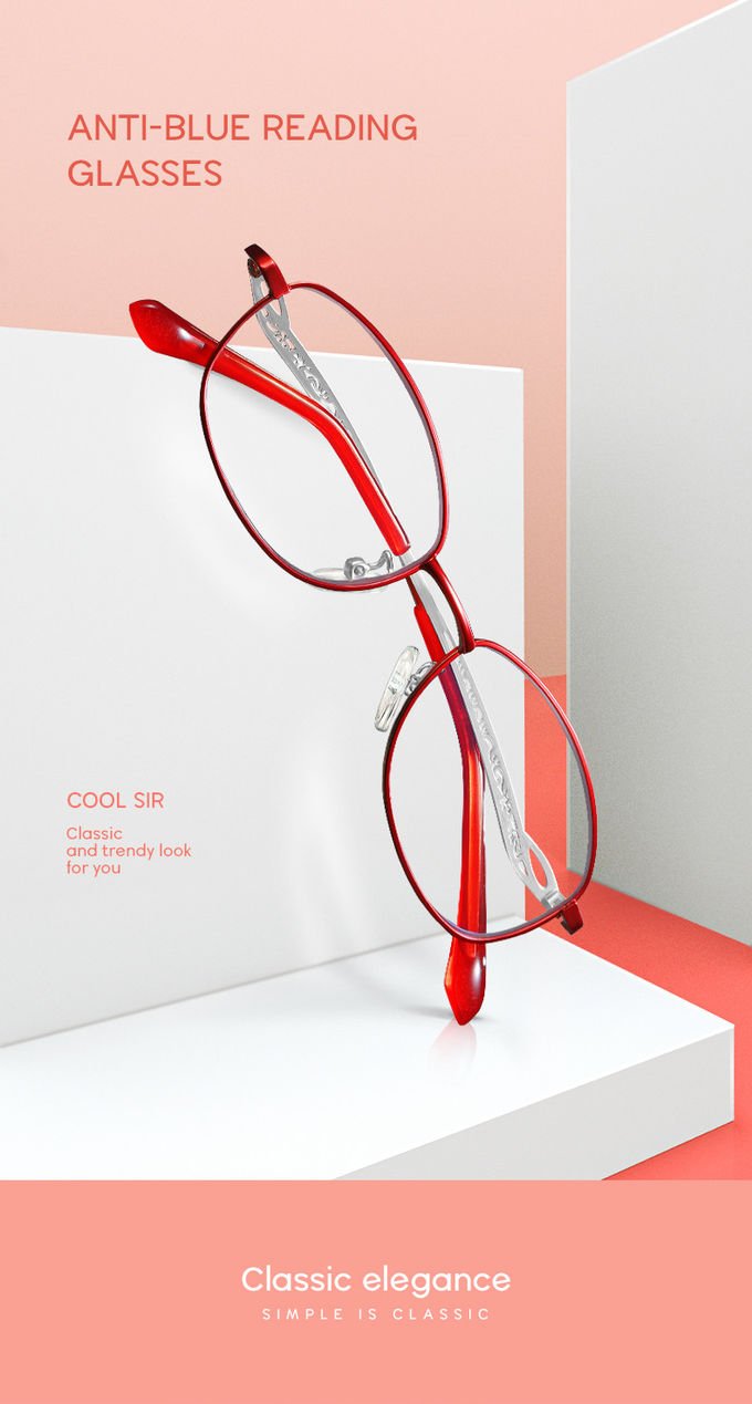 Colorful Full Frame Reading Glasses Cute Readers For Women Anti Blue Light 0