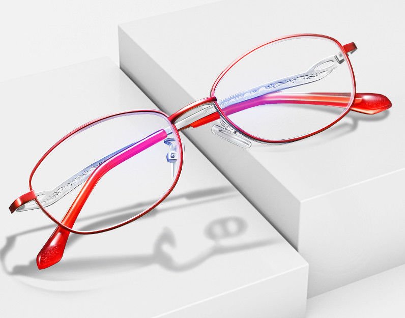 China Colorful Full Frame Reading Glasses Cute Readers For Women Anti Blue Light company