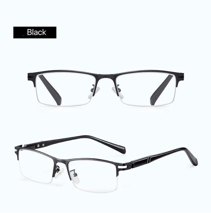 Half Frame Anti Blue Light Portable Reading Glasses 141MM Minimize Headache 4