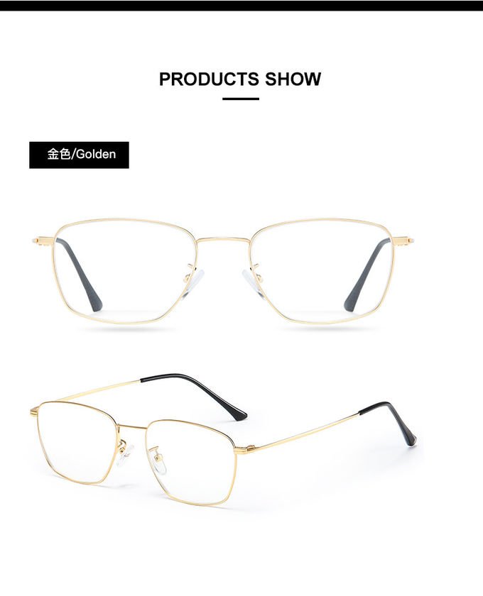 Metal Stainless Steel 140MM Men'S Reading Eyeglasses BSCI Designer Reading Glasses With Pouch 3
