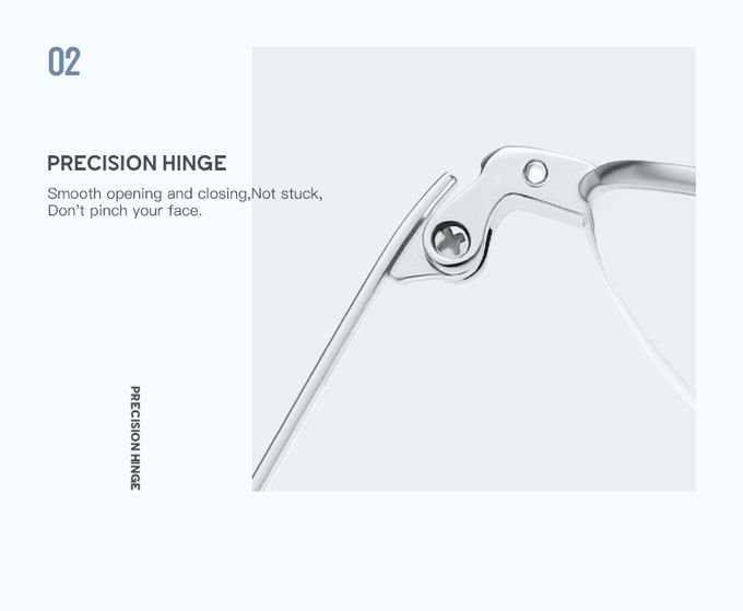 Titanium Multifocal Metal Frame Aviator No Line Progressive Reading Glasses Clear Lens Tortoise Acetate 6