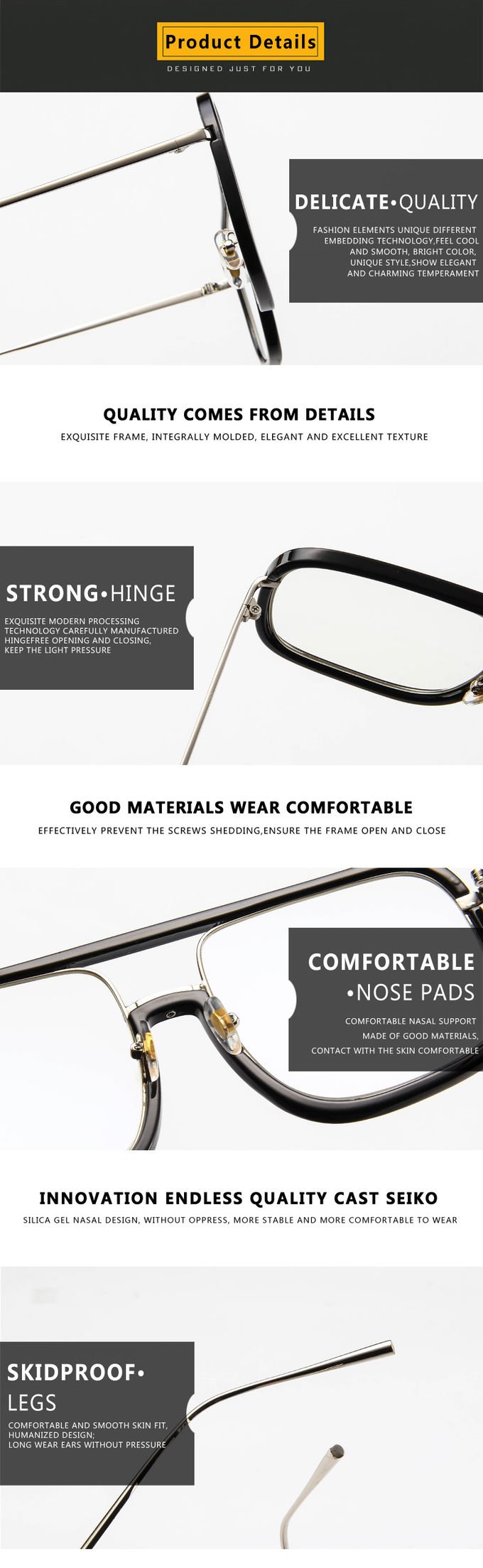 BSCI 135MM Big Square Mens Sunglasses Frame Polarized Promotion Sunglasses 4