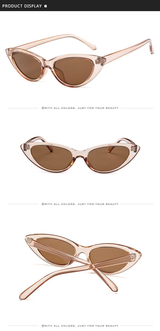 BSCI Small Frames Black Cat Eye Sunglasses Promotion Sunglasses With Logo 4