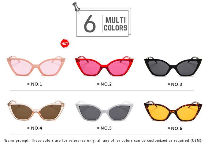 Women'S Triangle Shape BSCI Small Frame Cat Eye Sunglasses 147MM 5