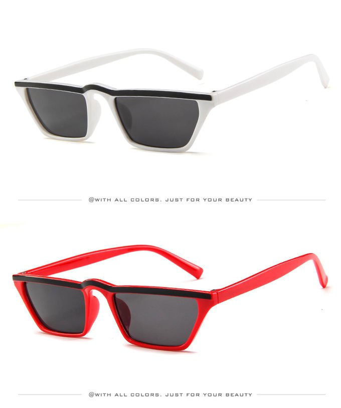 Men Women Trend Small Box Cool Cat Eye Glasses Outdoor Catwalk Travel Sunshade 3