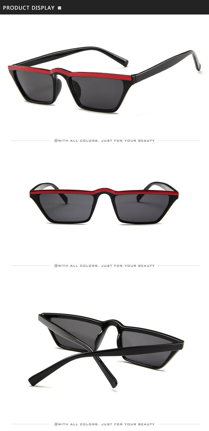 Men Women Trend Small Box Cool Cat Eye Glasses Outdoor Catwalk Travel Sunshade 5