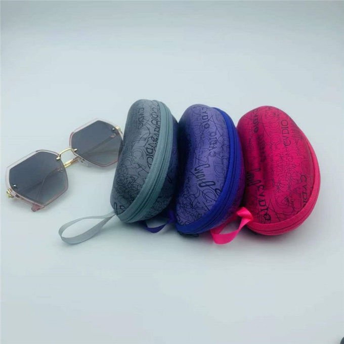 Hard Zipper Designer Sunglasses Case Multiple Sunglasses Travel Case English Letters Pattern 2