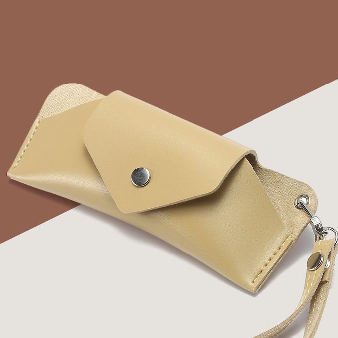 Simple Design Pu Leather Glasses Case Holder Organizer Travel Glasses Pouch 1