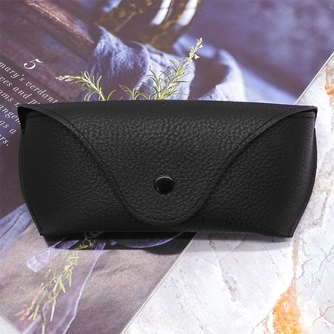 Portable PU Leather Sunglasses Carrying Case Eyeglasses Case Pouch Protective 3