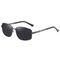 Adult Trend Outdoor Shades Metal Frame Polarized Sunglasses Mens Luxury Black Frame