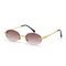 UV400 Vintage Oval Sunglasses Small Metal Frame Candy Color