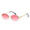 UV400 Vintage Oval Sunglasses Small Metal Frame Candy Color