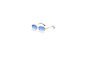 Rectangle Retro Woman Metal Frame UV400 Square Rimless Sunglasses