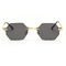 UV400 Stylish Polarized Sunglasses Elegant Irregular Lens Women Rimless