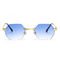 UV400 Stylish Polarized Sunglasses Elegant Irregular Lens Women Rimless