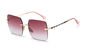 UV400 Gradient Rimless Sunglasses Fashion Rivets Square Polarized Sunglasses