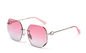 Frameless Sunglasses Gradient Sunglasses Women'S Metal Frame Polarized Vintage