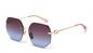 Frameless Sunglasses Gradient Sunglasses Women'S Metal Frame Polarized Vintage
