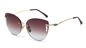 Frameless Trim Hollow Womens Driving Sunglasses Metal Frame Polarized