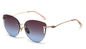 Frameless Trim Hollow Womens Driving Sunglasses Metal Frame Polarized