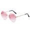 BSCI Oversized Shades Female Trendy UV400 Rimless Designer Sunglasses