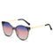 Unisex Metal UV400 Vintage Sun Shades Girls 150MM Retro Cateye Sunglasses Women