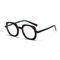 Round Upscale Acetate Frame Glasses Retro Men Women Fashionable Computer Glasses